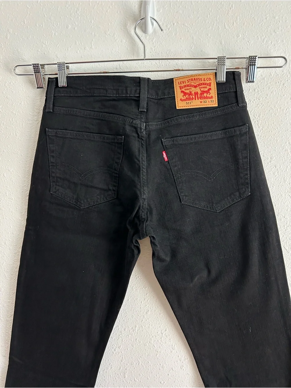 Levi's 511 Slim Jeans Men's Size 32x32 Black Denim Stretch Classic